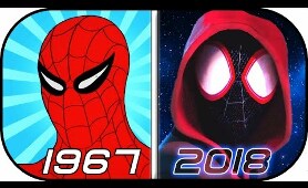 EVOLUTION of SPIDERMAN in Cartoons (1967-2018) History of Animated Spider-man Into the Spider-Verse